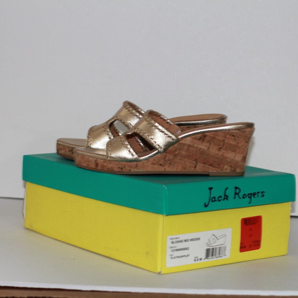 Jack Rogers Platinum Sloane Mid Wedge